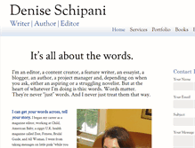 Tablet Screenshot of deniseschipani.com